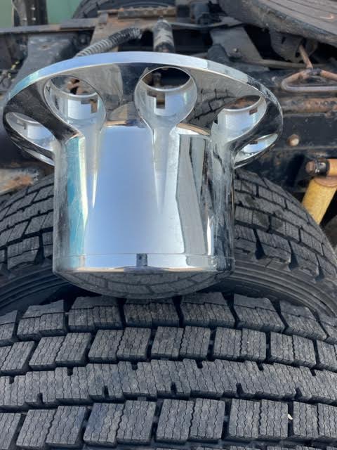 4 Rear Center Cap Covers with Lug Nut Covers